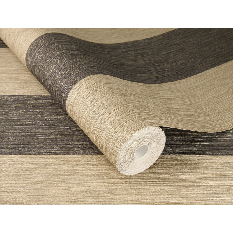 Bethanee Simple Elegant Stripe Wallpaper, Gold