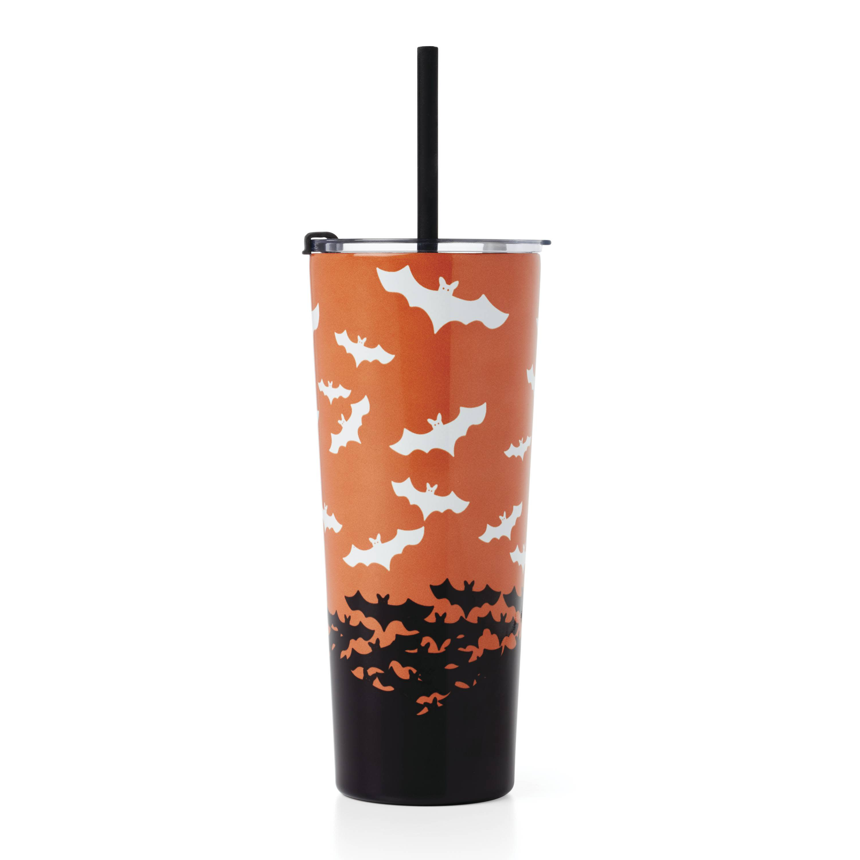 Cambridge Witch Candy Insulated Tumbler with Straw, 24 oz - Black