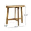 Table de bistro semi-ronde pliable en bois naturel de style chic