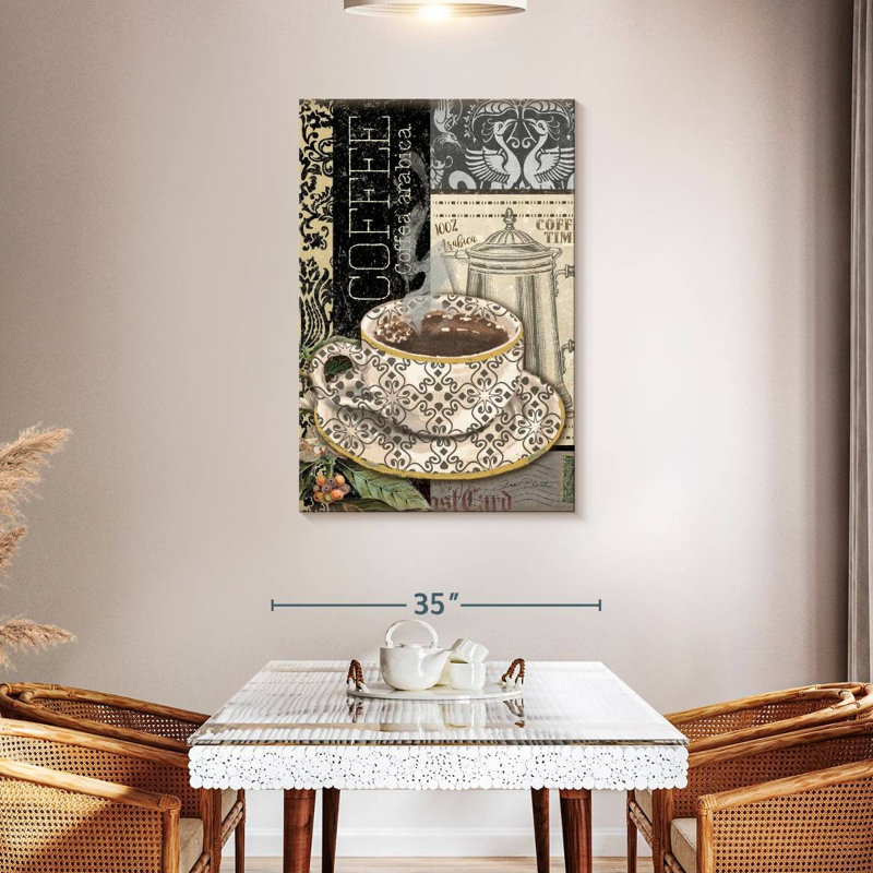Art du café Tergel, H 45 po x l 30 po