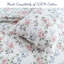 Ensemble de courtepointe réversible 100% coton bleu / rose / vert -2117824296