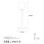 Lampe de table noire 20,47 po Celestia-1993694424