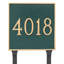 Classic Square Standard One Line Address Sign Plaque with Lawn Stakes-1861681819-1861681894