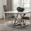 Chaise d’appoint en métal gris foncé Slavica