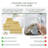 Willow 12 Pieces Towel Set – 100% Combed Cotton, Premium Quality 630 GSM, Yellow, Ultra-Soft & Highly Absorbent (4 Bath, 4 Hand, 4 Wash Towels set)-50988651-50988663