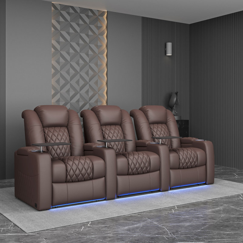 Fauteuil de cinéma inclinable Power Zero Gravity, Brun