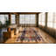 Blue Antique Tribal Geometric Mid 19th Century Turkish Kilim Long and Narrow Size Flatweave Rug