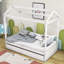 Lit simple en bois avec lit gigogne