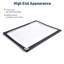WeChef, paquet de 30, housse de menu, pli triple, 6 vues, garniture double point pour papier de café transparent de 8,5 x 11 po noir-55821773-55821770