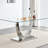 Plouffe Glass Top Metal Base Dining Table-1324265956
