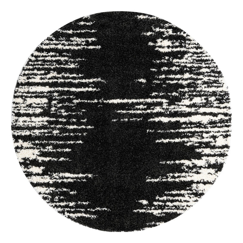 Knupp Abstract Indoor Rug, Round 7'