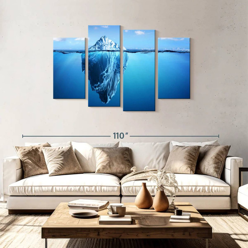 Iceberg submergé Alvord, H 48 po x l 75 po