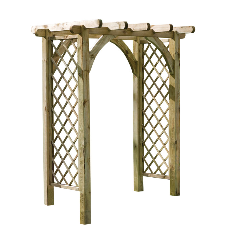 Ultima 180.6cm W x 135.5cm D Wood Arbour in Natural Timber