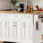 54Inch Large Kitchen Island With Rubber Wood Drop Leaf, Embossed Texture Rolling Kitchen Cart On 4 Wheels With 4 Doors And 3 Drawers, Kitchen Island With Storage For Kitchen, Dining Room,White-266677836