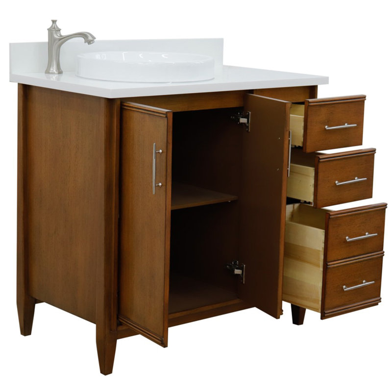 Ensemble de meuble-lavabo simple 37 po, Blanc