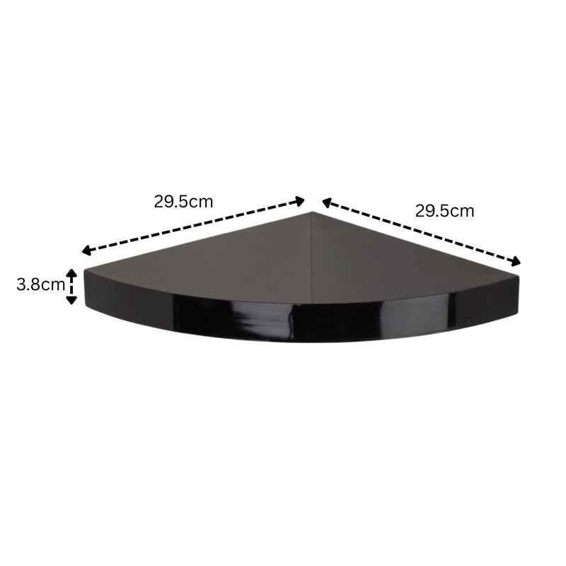 Hudson Floating Shelf, Black