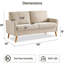 Canapé 68 po Mid Century Modern-130583932