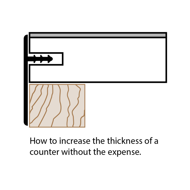 Plastic 1.5'' W x 3000'' L T-Moulding, Oak Woodgrain