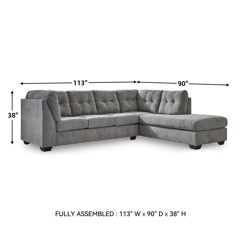 Canapé modulaire rembourré 6 pièces Ikumi, Accoudoir à droite (vu de face), 100 % polyester gris