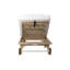 Chaise longue d'extérieur en teck Serenique