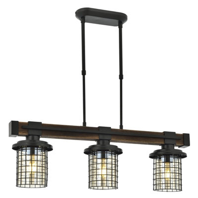 Lustre pour îlot de cuisine 3 lumières