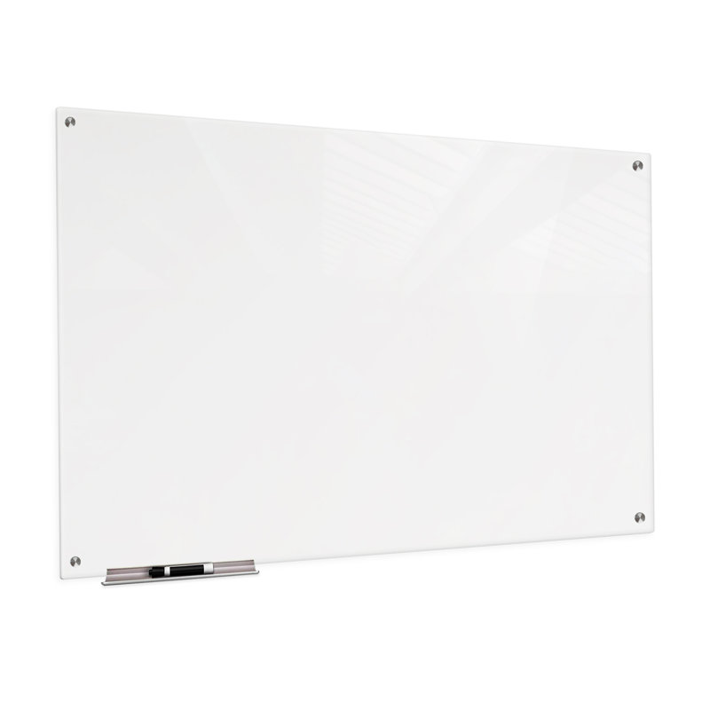 Panneau de verre mural Boissonneau, Blanc, 48 po x 60 po
