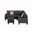 Canapé modulaire 6 pièces, gris-1385707776
