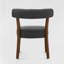 Chaises de salle à manger rembourrées en tissu gris Cindina-735622749