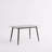 Large Rectangular Dining Table Strong Metal Base Modern Stone 1.6M