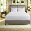 Ensemble de literie haut de gamme pour lit King, couvre-lit en polyester résistant blanc au design moderne