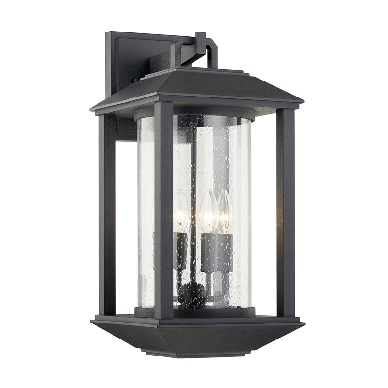 4 - Light Dimmable Weathered Graphite Flush Mount