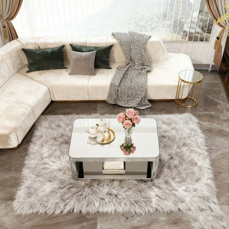 mirror coffee table