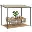 Outsunny 3 x 2 m Lean to Garden Pergola Metal Frame-125043929-125043930