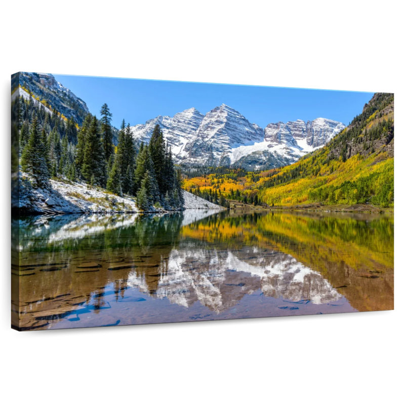 Lake By Maroon Bells, H 16 po x l 24 po