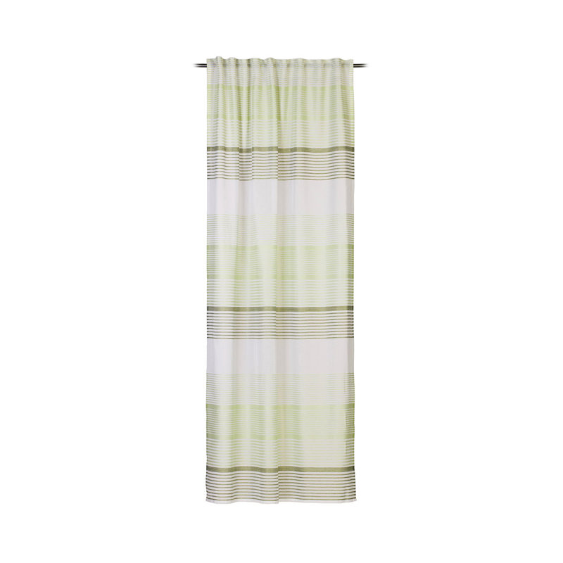 Mannsville Semi Sheer Curtain, Green