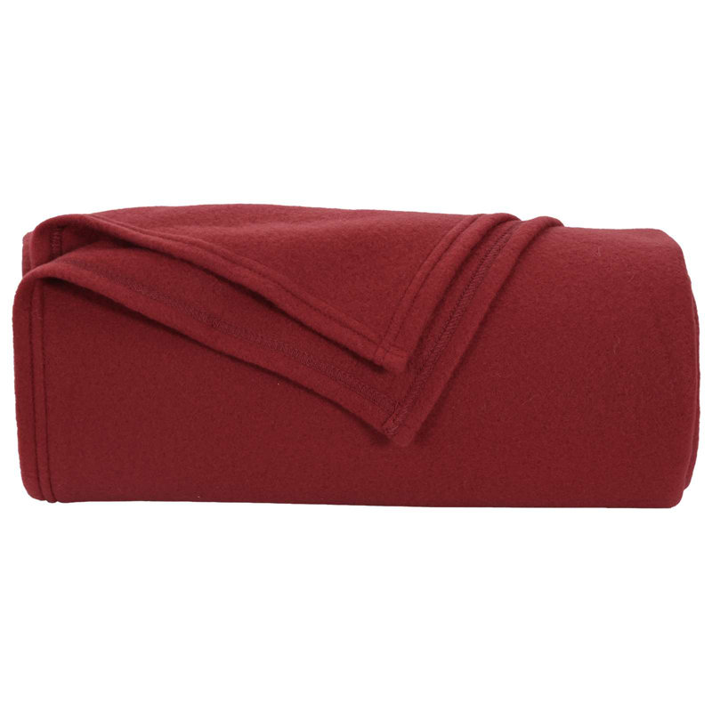 5.5-51 Throw Blanket, Bordeaux Red, 240cm x 220cm