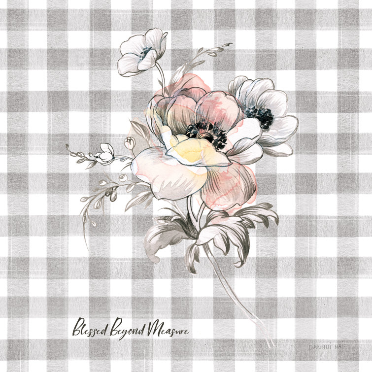 Sketchbook Garden X Checker Blessed by Danhui Nai - Wrapped Canvas Print