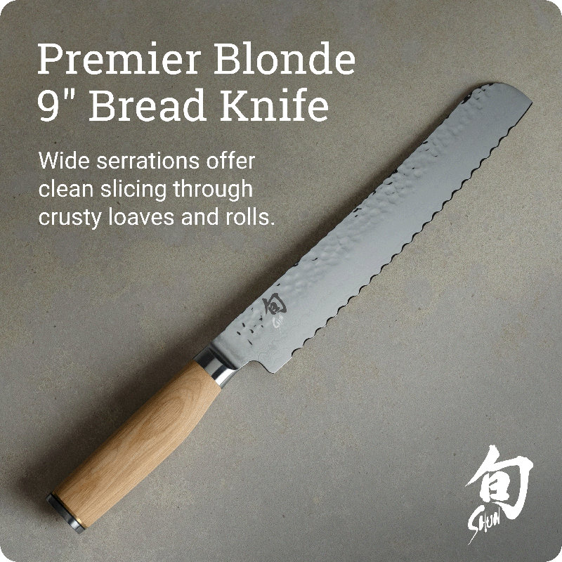 Premier 9'' L Bread Knife, Blonde