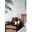 Ensemble de 3 bougies sans flamme sans parfum Biborka