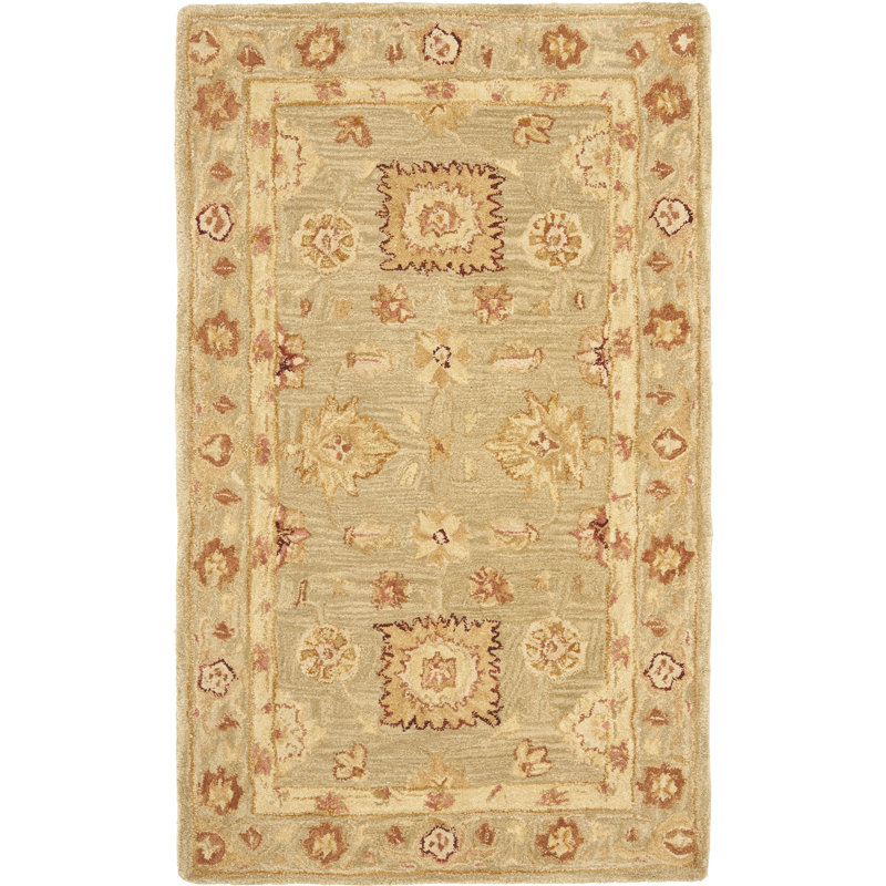 Tapis oriental en laine touffeté à la main Tingley, Rectangle 3 pi x 5 pi