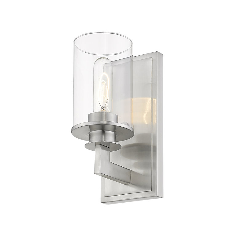 Attah Armed Sconce, Brushed Nickel