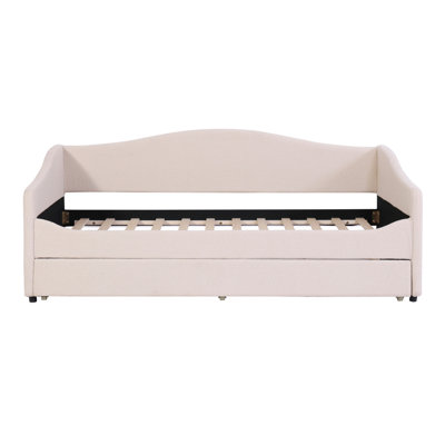 Teddy Fleece Upholstered Daybed with Light and Trundle by Latitude Run