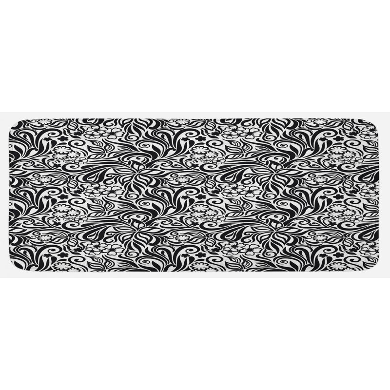 Cottage / Country Floral Synthetic Kitchen Mat
