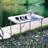 80cm Rectangular Adjustable Folding Table