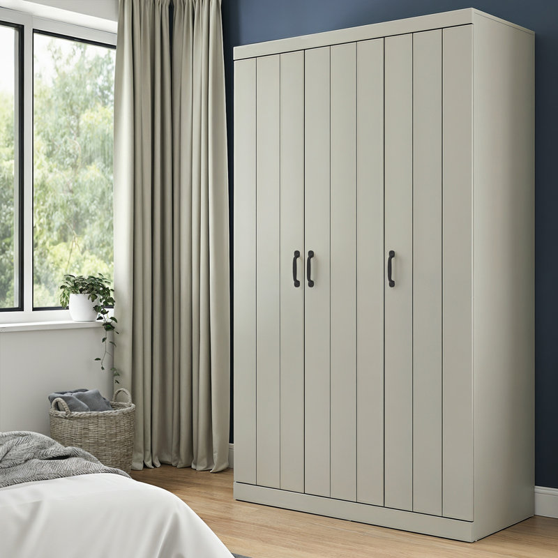 Allington 3 Door Wardrobe, Light Grey