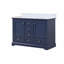 Meuble-lavabo double 48 po X P 22 po D, avec plateau en marbre de Carrare