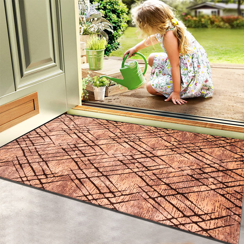 Bonner Geometric Indoor / Outdoor Area Rug, Rectangle 60 x 110cm