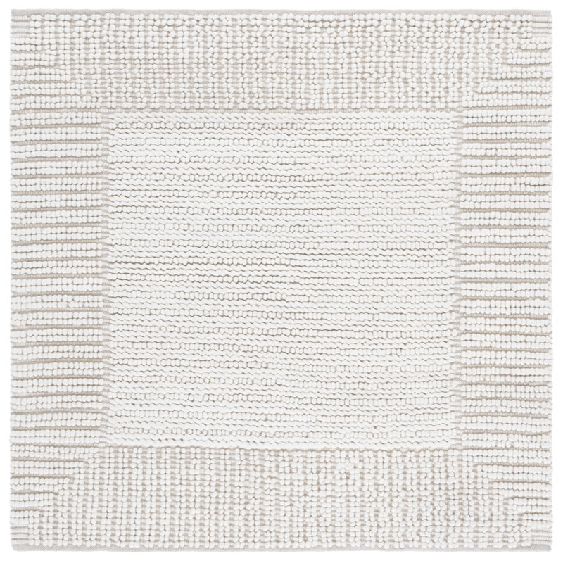 Natura 286 Flatweave Wool/Cotton Rug in Ivory, Runner 2'3" x 8'