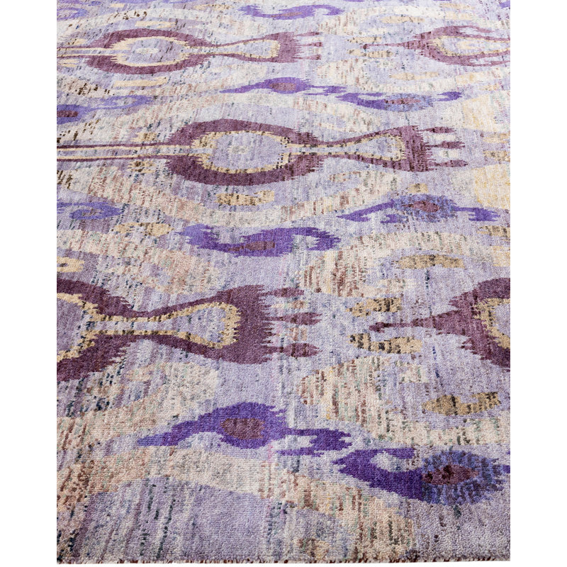 Overdyed One-of-a-Kind 9' 0" X 12' 3" Hand Knotted Area Rug