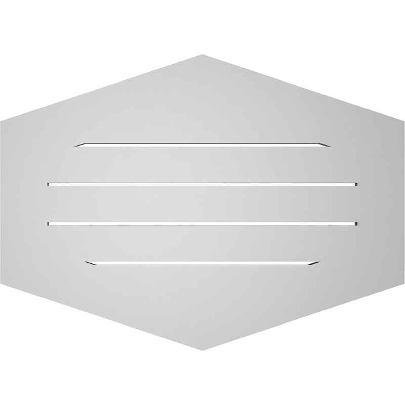 Pente verticale verticale en uréthane 4 pi, H 22 po x l 30 po x P 1 po